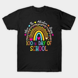 100th Day Of School Teacher - 100 Days Smarter Rainbow T-Shirt